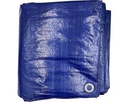 DULA Tarpaulin - 6 x 8 mètres - feuille de couverture - Blauw - Bâche imperméable