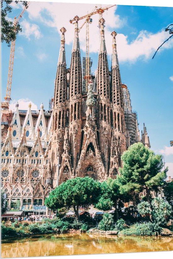 Acrylglas - Sagrada Familia in Barcelona, Spanje - 80x120 cm Foto op Acrylglas (Met Ophangsysteem)