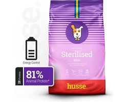 Husse Sterilised Mini - Hondenvoer Droog, Hondenbrokken, Droogvoer, Hondenvoeding - 2 x 2 kg