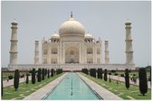 Poster (Mat) - Taj Mahal in India - 75x50 cm Foto op Posterpapier met een Matte look