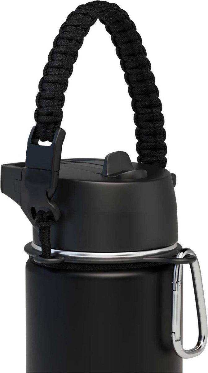 VANN Draagtouw met karabijnhaak geschikt voor de VANN Ultimate Bottle 500ML 1 Liter en 2 Liter
