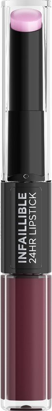 L'Oréal Paris Infaillible 24H Lipstick - Langhoudende 2-staps Lipstick met Vitamine E - 215 Wine O Clock - Rood - 5.7ml