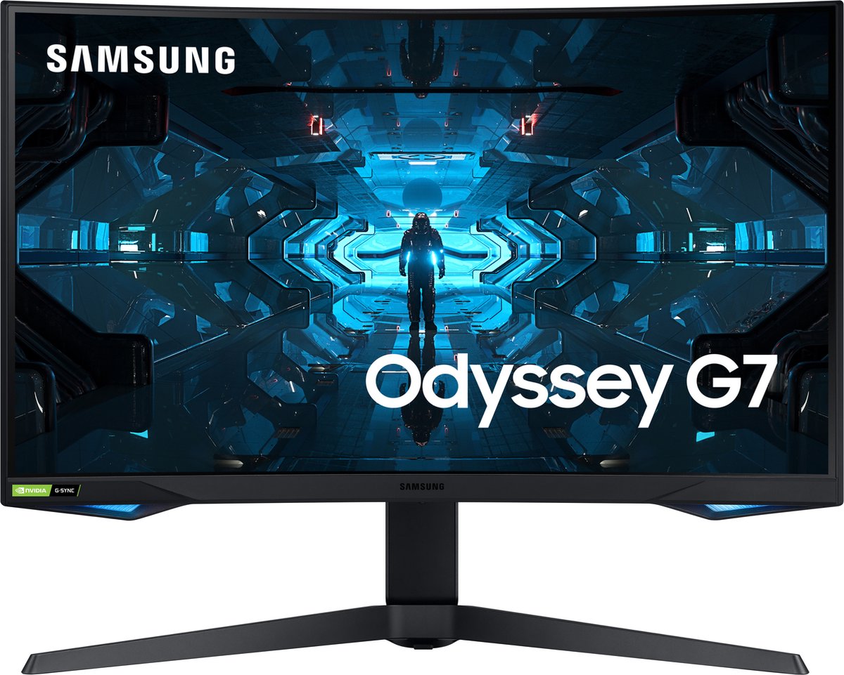 Samsung Odyssey C27G75TQSP, 68,6 cm (27"), 2560 x 1440 Pixels, Wide Quad HD, QLED, 1 ms, Zwart