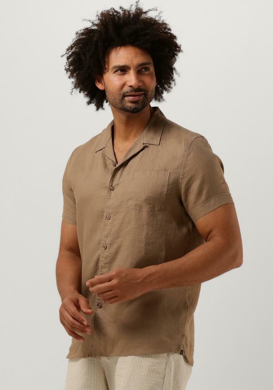 Dstrezzed Resort Shirt Linen Men - Chemisier décontracté - Marron - Taille S