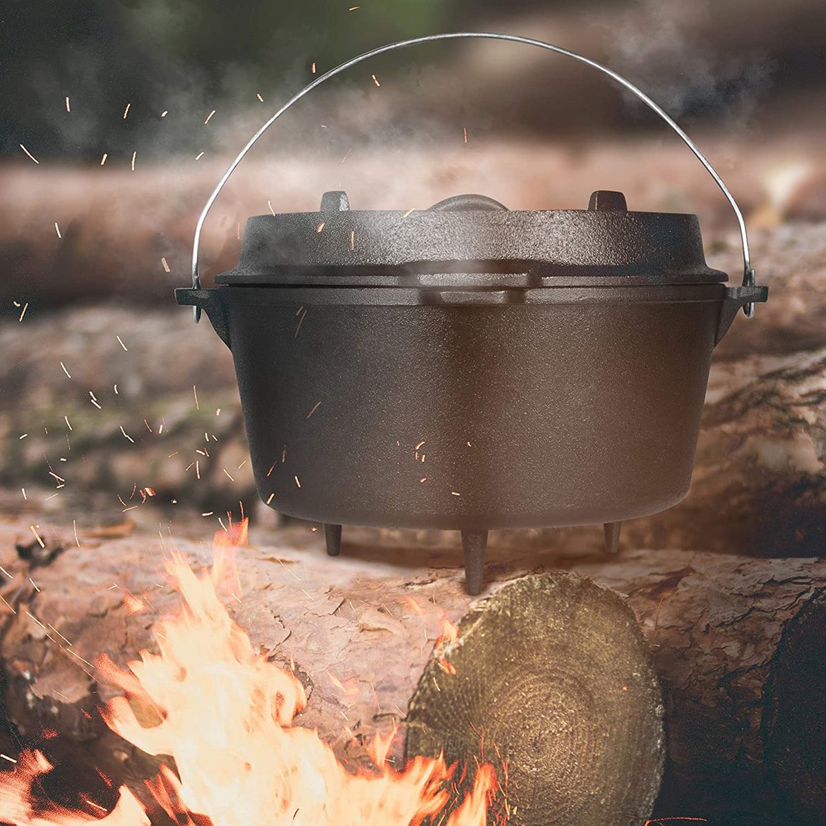 KitchenMonster KitchenMonster Dutch Oven Gietijzeren Kookpan - afbeelding 5
