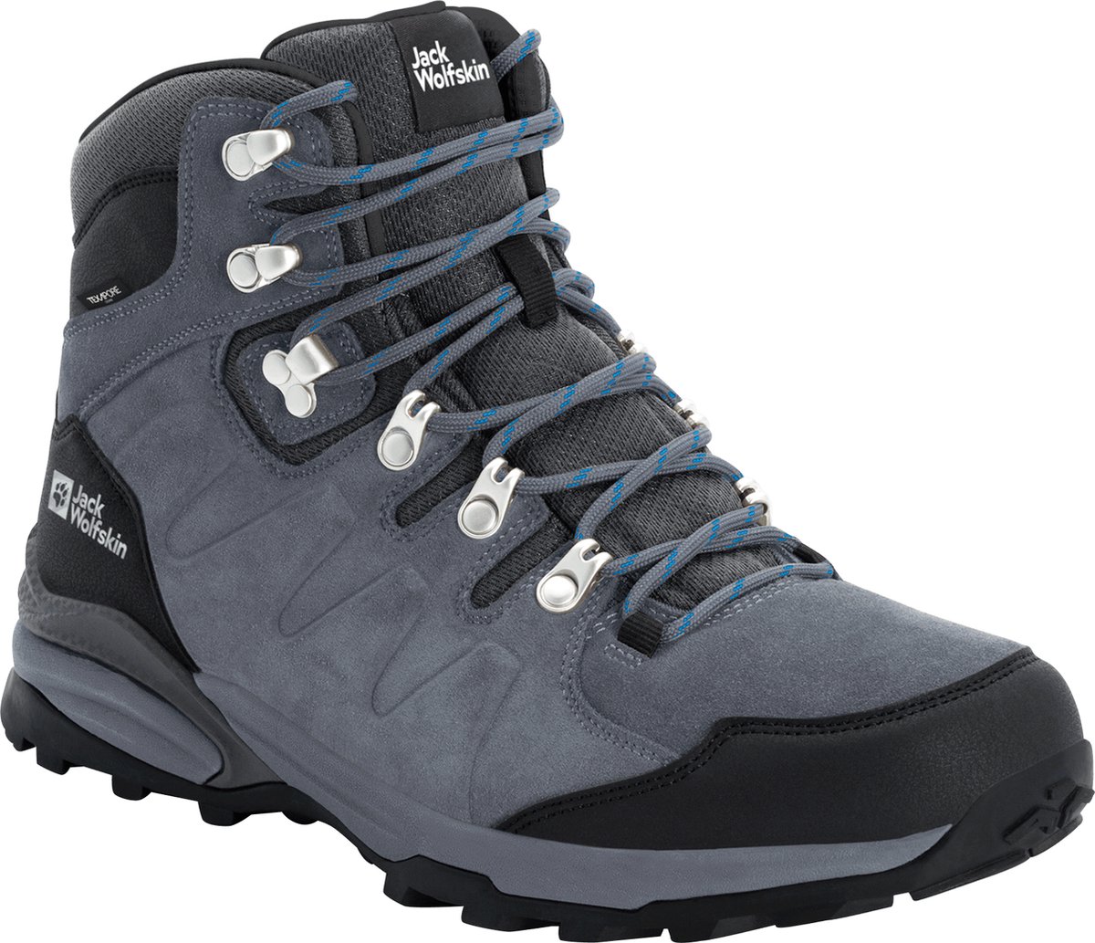 Jack Wolfskin Refugio Texapore Mid - Wandelschoenen - Heren grijs / zwart 42