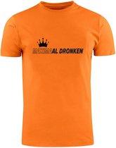 T-shirt Oranje maximum ivre | Fête du Roi | Roi | Willem Alexandre | drôle | Unisexe