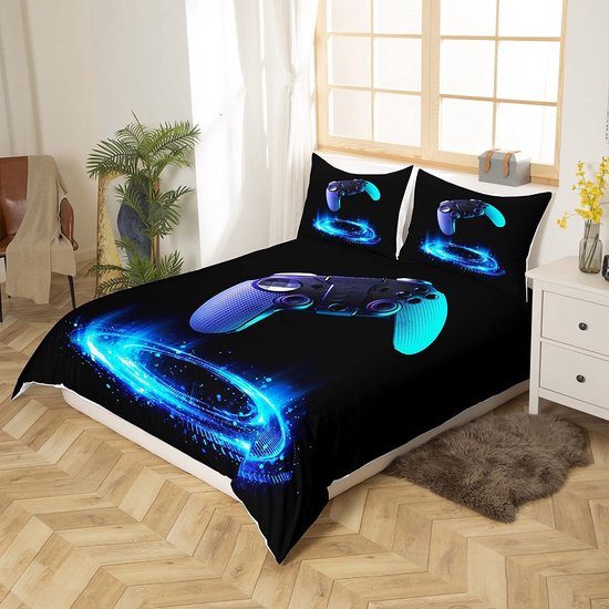 Jeu Drap De Lit Garçon Bleu Jeu Drap-Housse Enfants Adolescents Cool