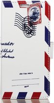 Motorola One Vision Portemonnee Hoesje met Print Enveloppe