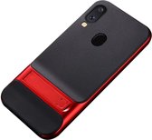 Samsung Galaxy A40 Stijlvol Hybride Kickstand Hoesje Rood