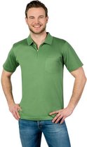 Poloshirt heren met rits rood maat XXL