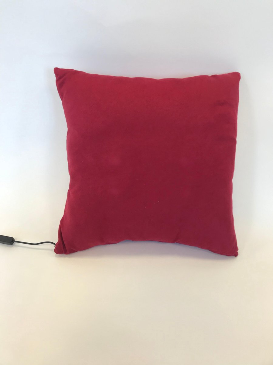 Comfy Massagekussen met infrarood verwarming - Kleur bordeaux