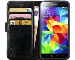 Rosso Element Samsung Galaxy S5 Hoesje Book Cover Zwart