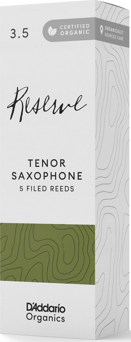 D'Addario Woodwinds Organic Reserve Tenor Saxophone Reeds 3.5 (5 stuks)