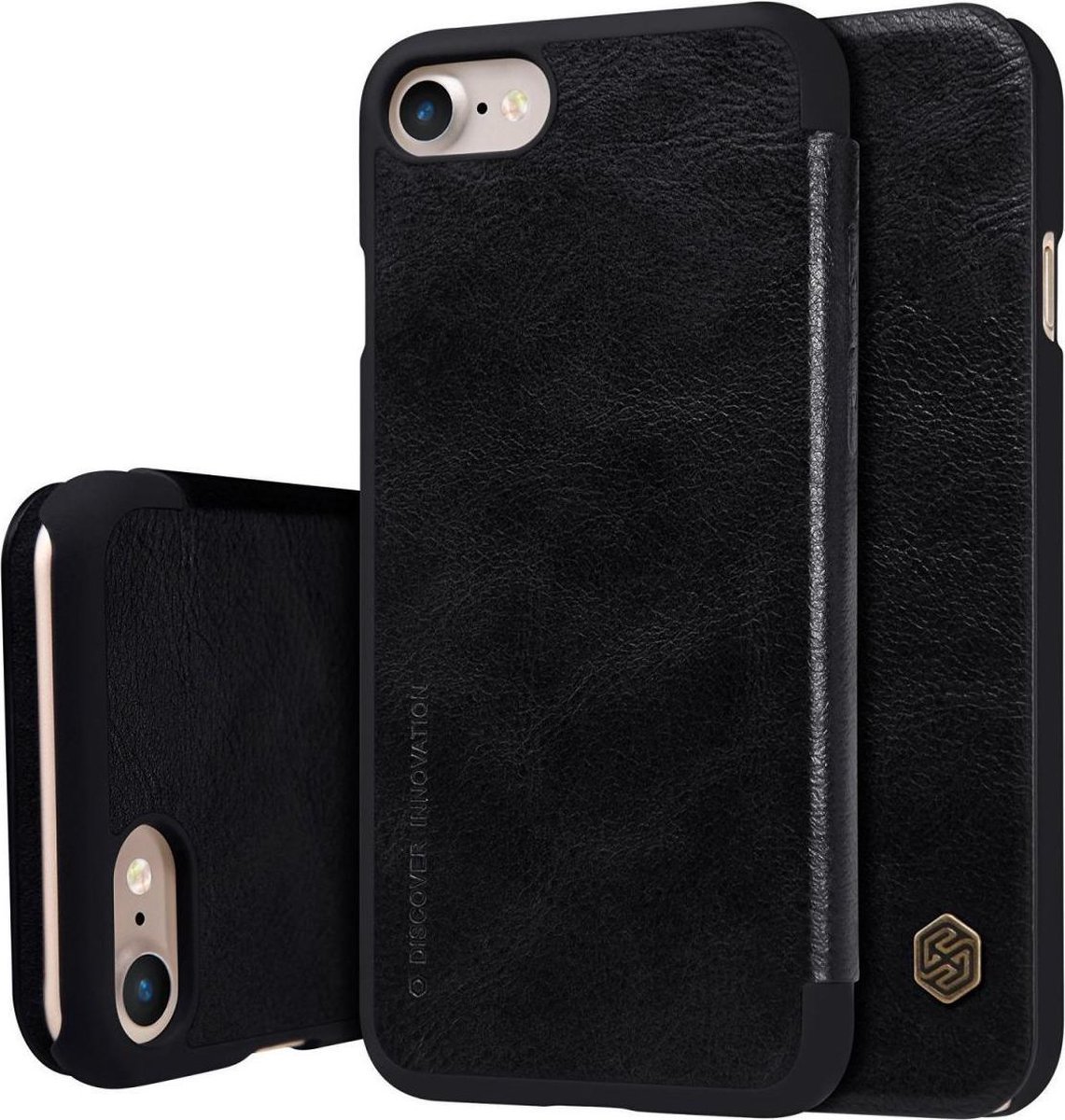 Nillkin QIN Wallet Book Case Zwart voor Apple iPhone 7/8