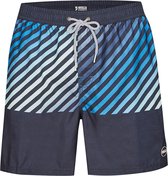 Happy Shorts Zwemshort Heren Water Colour Stripes Blauw - Maat XXL - Zwembroek