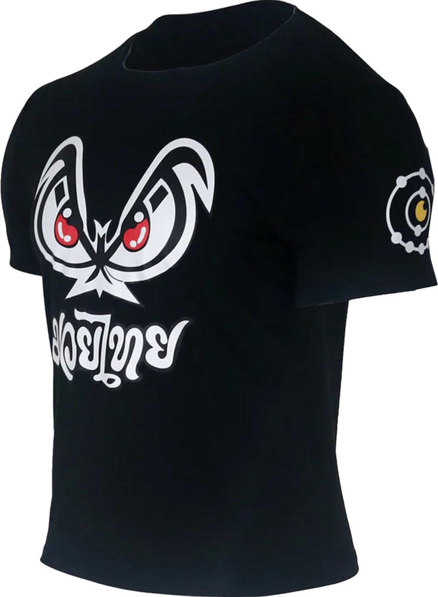 Fluory Bad Eyes Muay Thai Kickboks T-Shirt Zwart - XXL