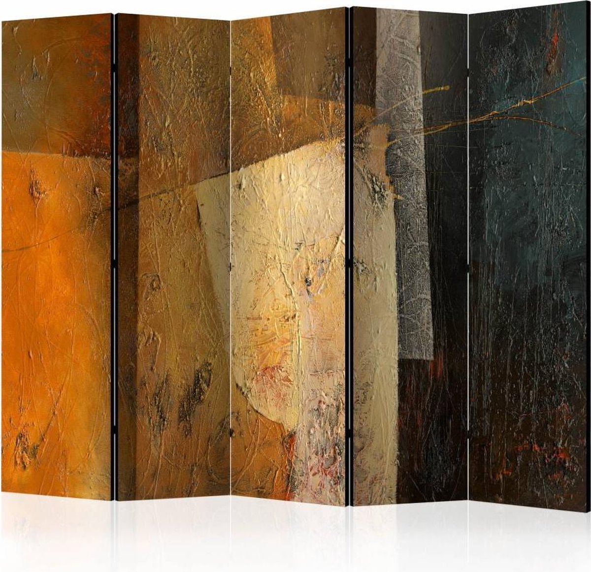 Vouwscherm - Moderne kunst 225x172cm , gemonteerd geleverd, dubbelzijdig geprint (kamerscherm)