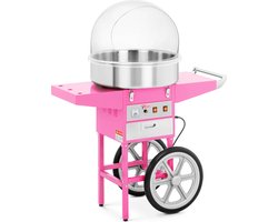 Krachtige suikerspinmachine met roestvrijstalen kom en warmhoudlade - 230V, 1200W - Royal Catering