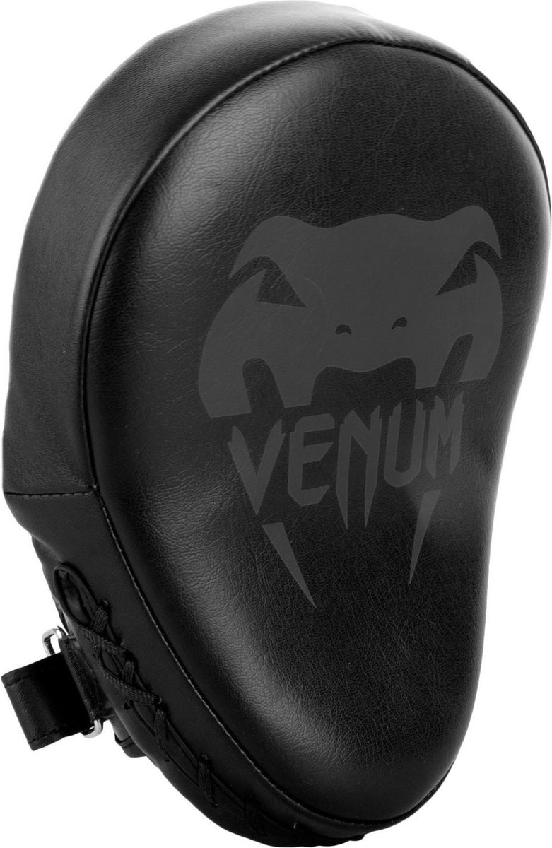 Venum Focus Mitts – Black/black- Lichtgewicht Stootpads – Curved Design – One Size – Voor Boksen, Kickboksen & MMA