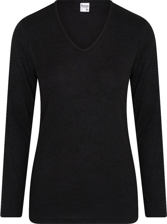 Aardbei Lichaam koken Beeren dames Thermo shirt lange mouw 07-086 zwart-XL | bol.com