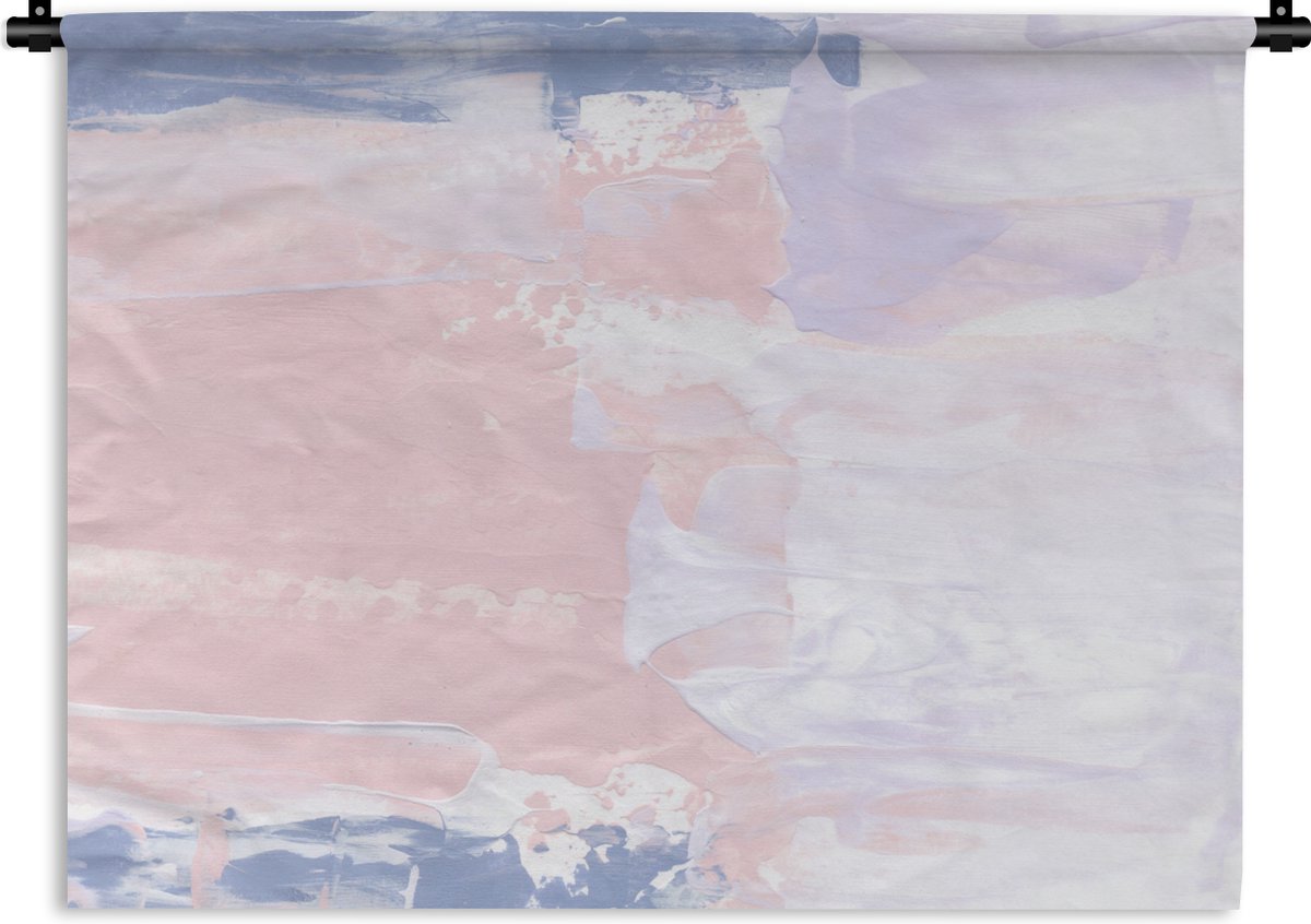Wandkleed - Wanddoek - Pastel - Design - Verf - 90x67.5 cm - Wandtapijt