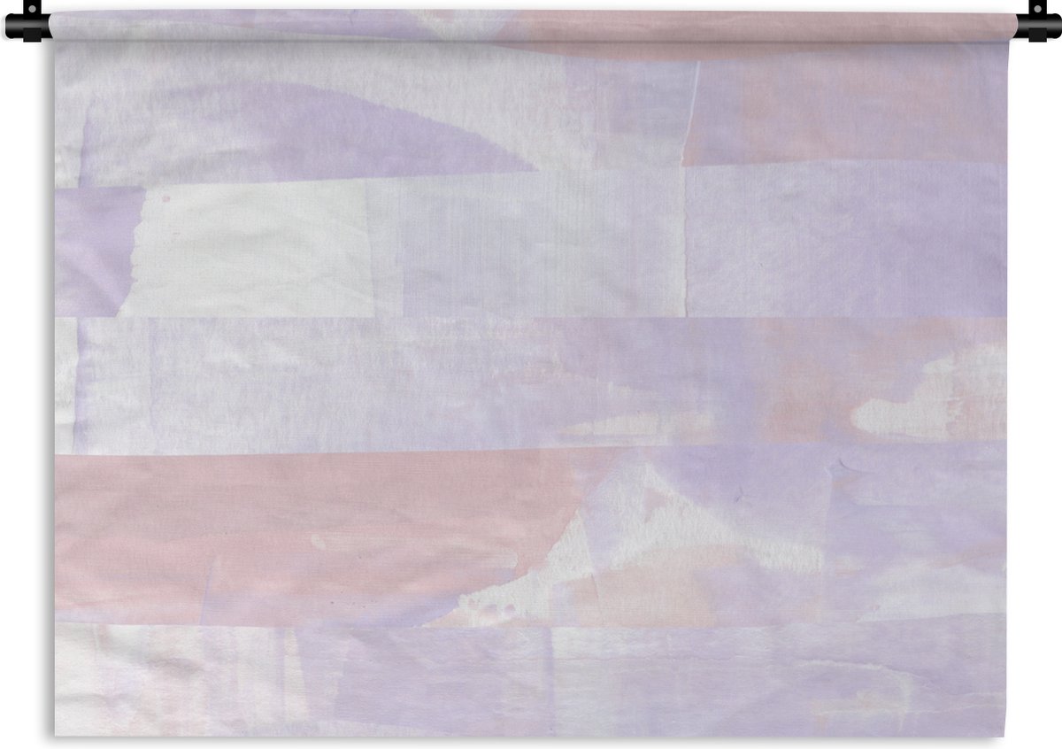 Wandkleed - Wanddoek - Pastel - Verf - Design - 150x112 cm - Wandtapijt