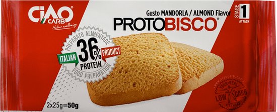 Ciaocarb IAF00073108 ProtoBisco Stage 2 | Biscotti Low Carb Al Cioccolato | 10 Confezioni Da 50g | Ricchi Di Fibre - 2