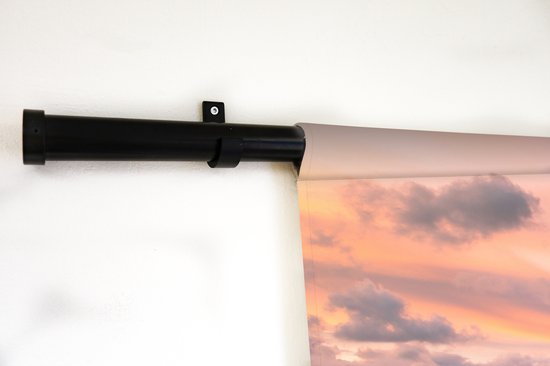 Wandkleed - Wanddoek - Strand - Zee - Duin - Zonsondergang - 180x120 cm - Wandtapijt