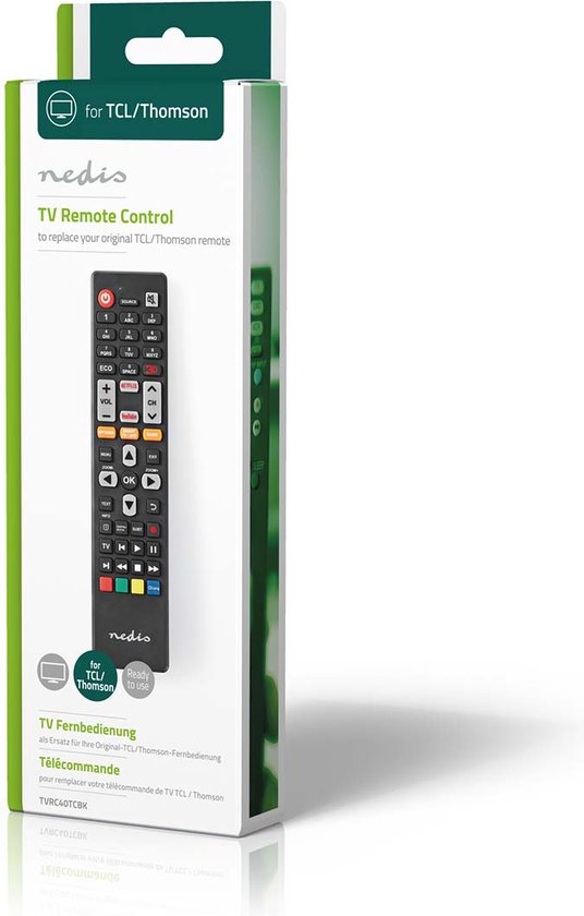 Remplacement telecommande TCL Thomson RC802N pour telecommande TCL
