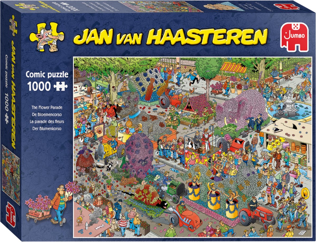 Laan per ongeluk inkomen Jan van Haasteren De Bloemencorso puzzel - 1000 stukjes | bol.com