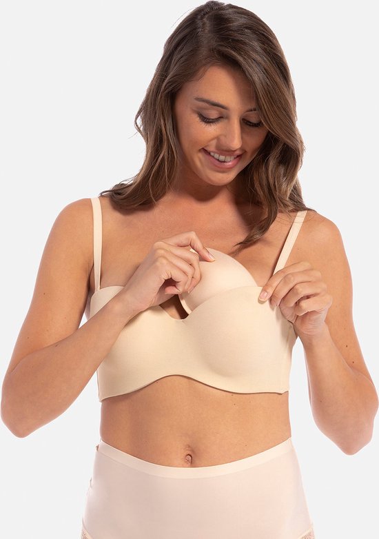 Bh vulling - Push up pads - Bikini vulling - MAGIC Bodyfashion Soft Push-Up Pads Dames - Push up Cup B/C - Beige - Strapless bh push up