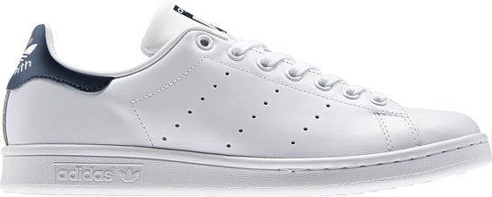 adidas Stan Smith Dames Sneakers - Core White/Core White/Dark Blue - Maat  36 | bol.com