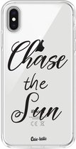 Casetastic Apple iPhone XS Max Hoesje - Softcover Hoesje met Design - Chase The Sun Print