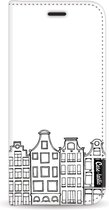 Casetastic Design Hoesje voor Samsung Galaxy S9 - Wallet Case - Amsterdam Canal Houses Print