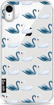 Casetastic Apple iPhone XR Hoesje - Softcover Hoesje met Design - Swan Party Print