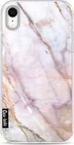 Casetastic Apple iPhone XR Hoesje - Softcover Hoesje met Design - Pink Marble Print