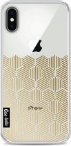 Casetastic Softcover Apple iPhone X - Golden Hexagons