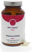 TS Choice Vitamine D3 25 Mcg K2 45 Mcg 60 capsules