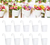 Pot de fleurs suspendu d'extérieur - Jardinières de Bacs pour balcon avec suspension - Set de 10
