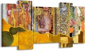 Peinture sur toile Moderne | Jaune, marron, noir | 120x65 5 Liège