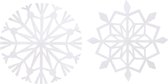 Snowflakes. D: 14 cm.  100 g. white. 16pcs