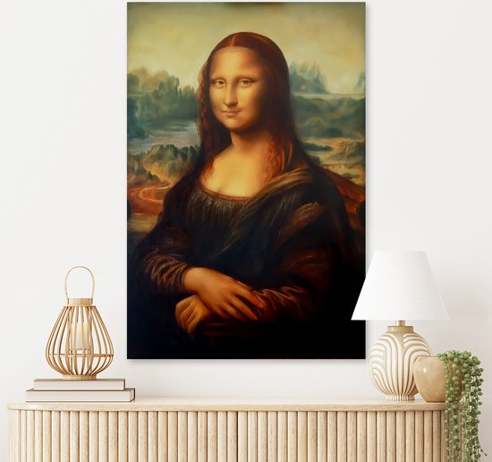 Aluminium Schilderij Mona Lisa