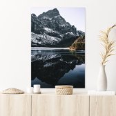 Canvas Schilderij Snowy Mountains