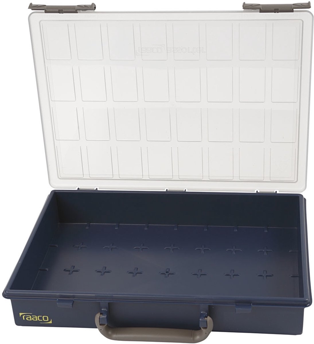 Opslag box, zonder losse inzet boxen, H: 5,7 cm, afm 33,8x26,1 cm, 1 stuk