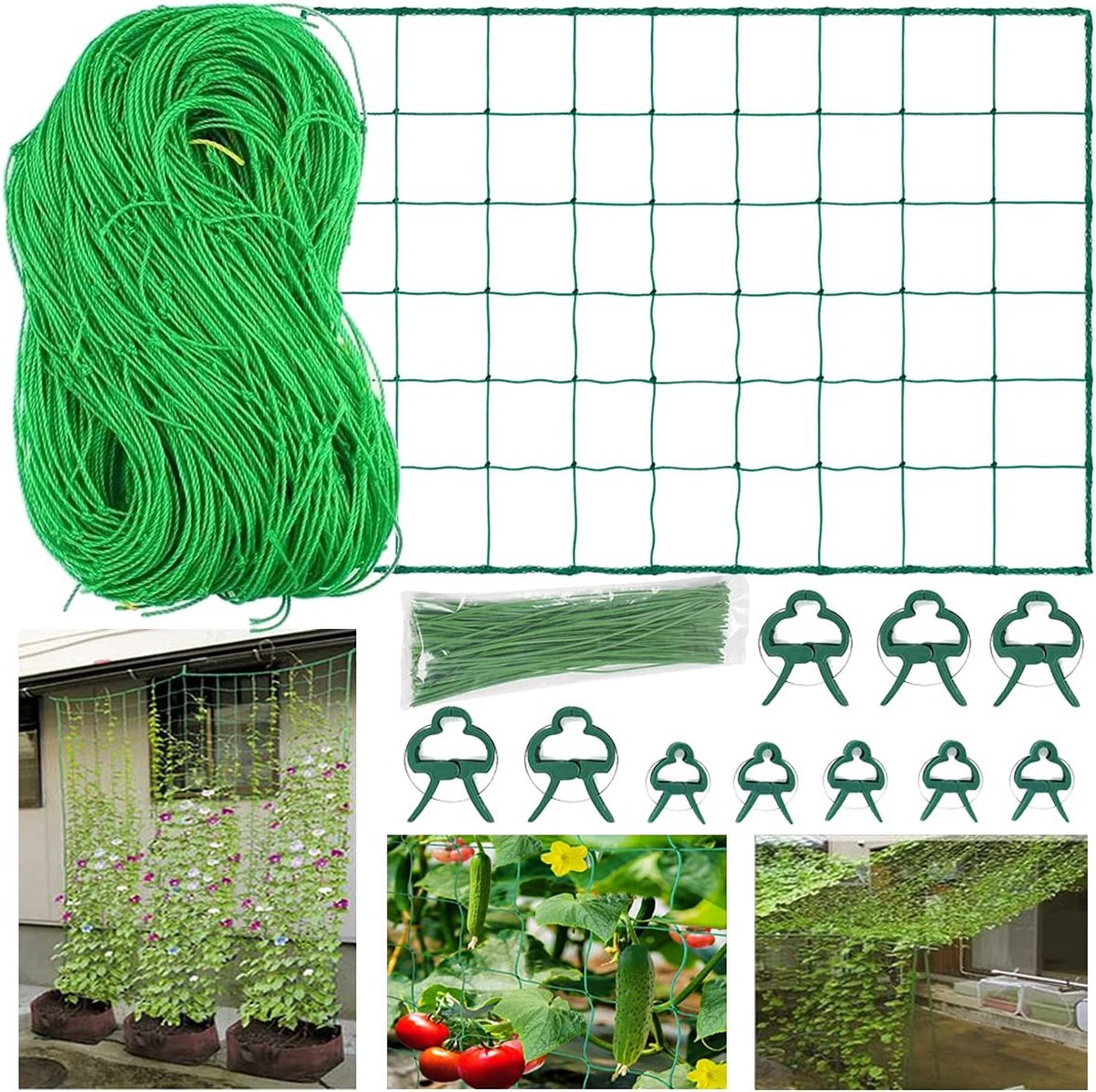 plantenclips voor tomaten, rozen, komkommers en andere klimplanten, Klimplantenrek