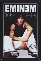 Wandbord Muziek Rap - Eminem The Real Slim Shady