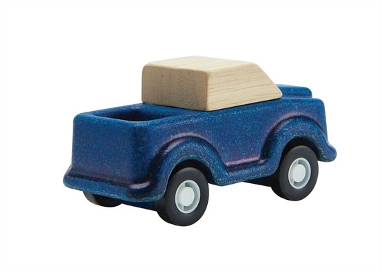 PlanToys Houten Speelgoed Blauwe vrachtwagen - Plantoys