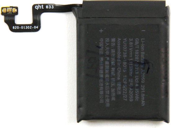 Foto: Geschikt voor apple watch series 4 batterijen oem lithium ion battery 3 81v 291 8mah