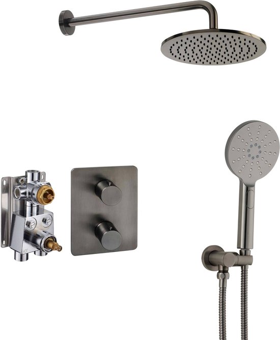 Grohe QuickFix Vitalio Start 100 doucheset 2 straalsoorten mat zwart